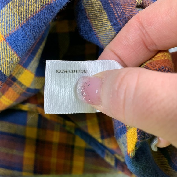 Duluth Trading Shirt Mens XL Brown Plaid Free Swinging Flannel Outdoor Rugged - Picture 10 of 11